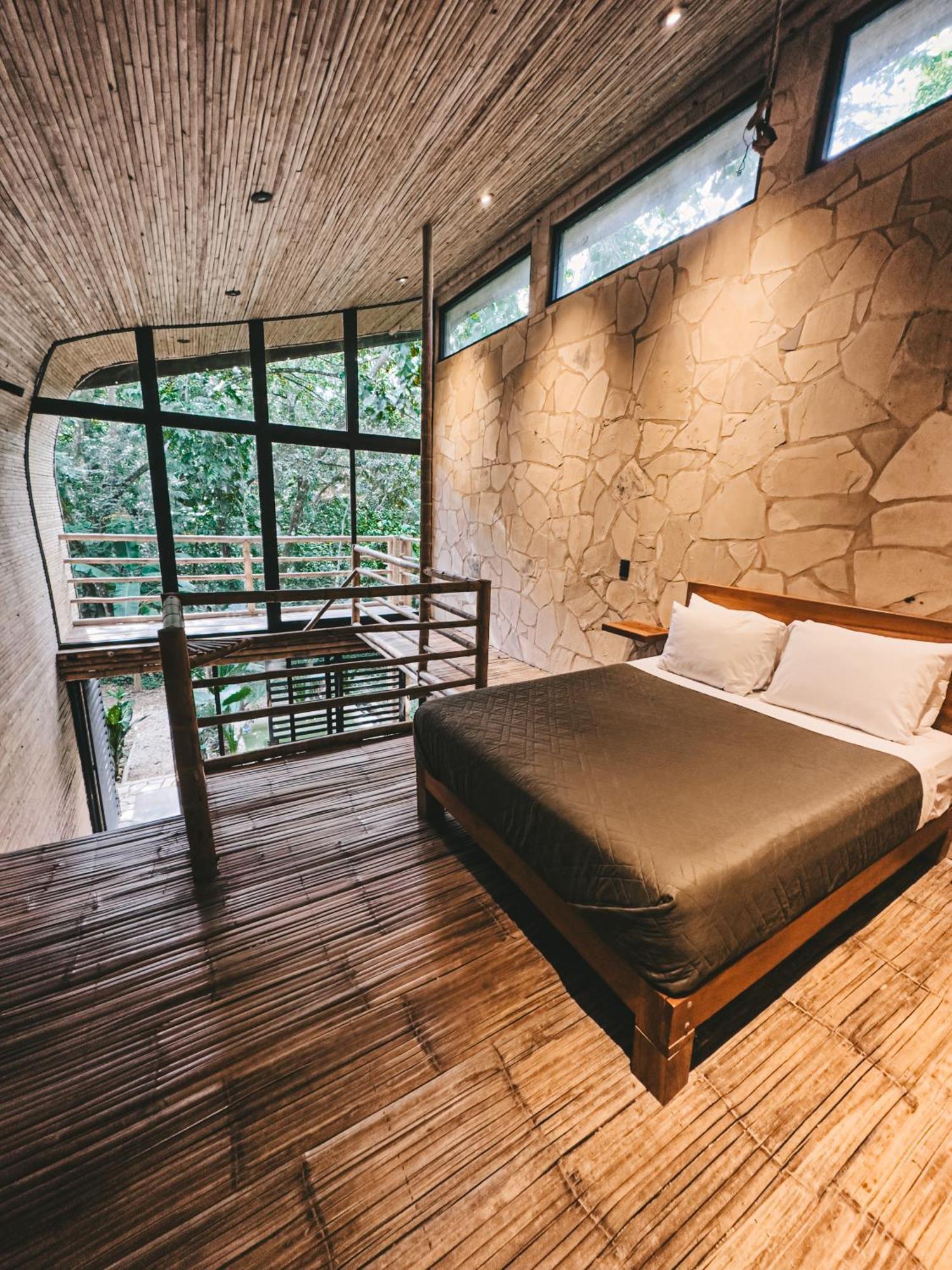 Cabana De Bambu En La Selva 帕伦克 外观 照片